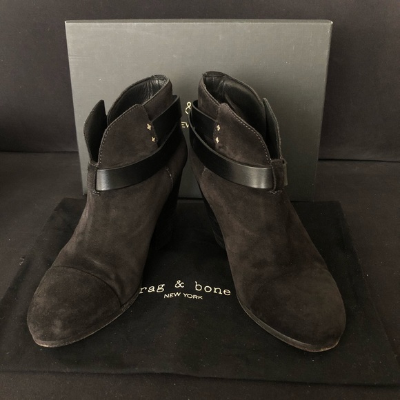Rag & Bone Asphalt Suede Harrow Boot - Picture 2 of 5